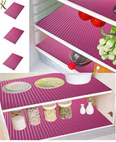 Kuber Industries PVC 6 Piece Fridge Mat Set - Pink, Standard (MultiMatFRP09)